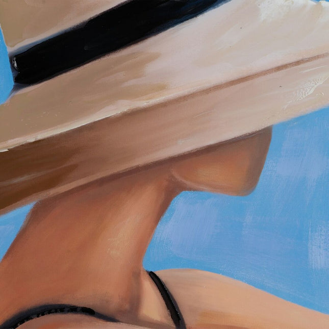 Bild 70 x 3,5 x 100 cm Leinwand polystyrol