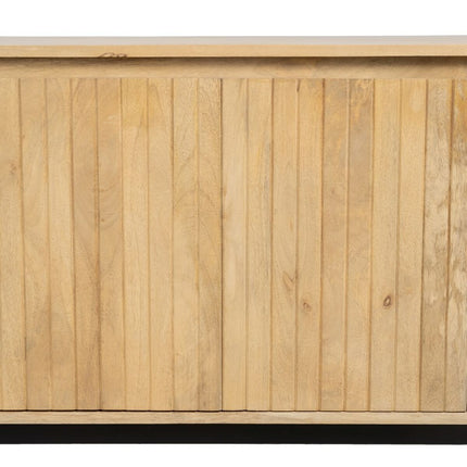 Anrichte MONTMARTRE 170 x 40 x 75 cm natürlich Schwarz Holz Eisen