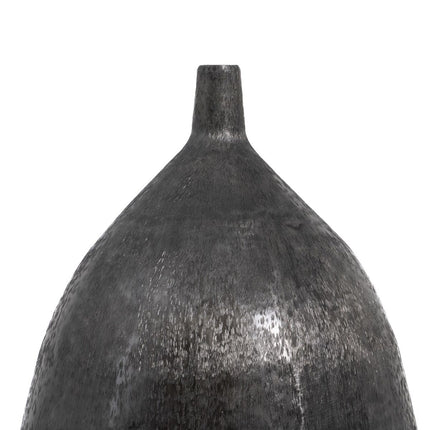 Vase Schwarz 33 x 33 x 120 cm Aluminium
