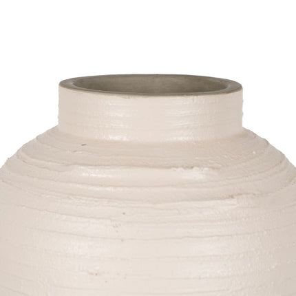 Vase Weiß aus Keramik 20 x 20 x 20 cm