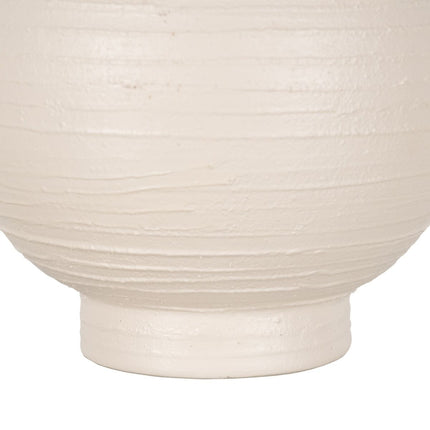 Vase Weiß aus Keramik 20 x 20 x 20 cm