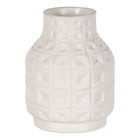 Vase Weiß aus Keramik 22 x 22 x 28 cm