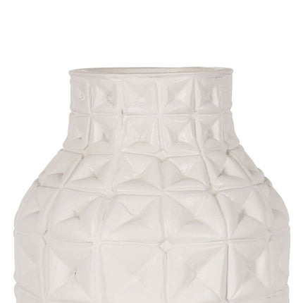 Vase Weiß aus Keramik 22 x 22 x 28 cm