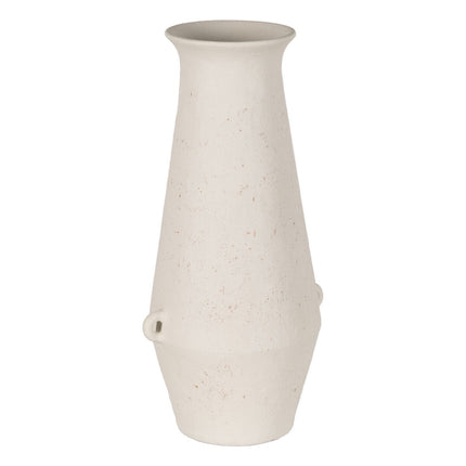 Vase Weiß aus Keramik 31 x 25 x 61 cm