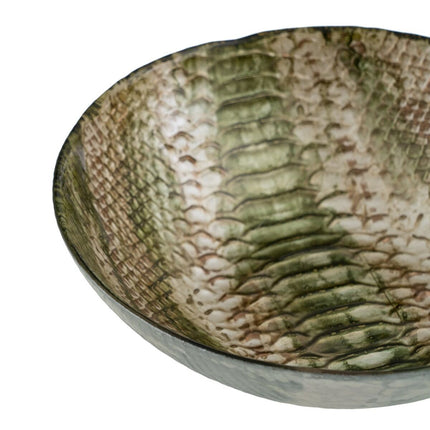 Tischdekoration Olive Glas 20 x 20 cm