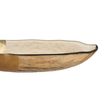 Tischdekoration Gold Glas 23 x 13 cm