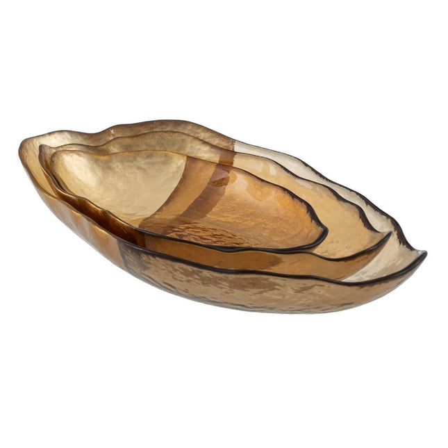 Tischdekoration Gold Glas 28 x 15,5 cm