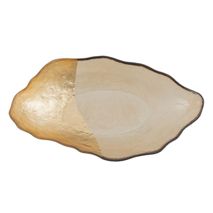 Tischdekoration Gold Glas 28 x 15,5 cm
