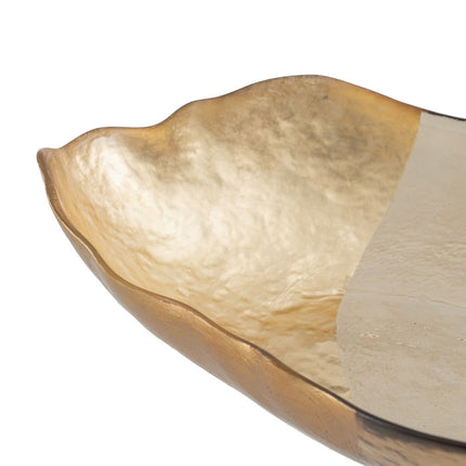 Tischdekoration Gold Glas 28 x 15,5 cm