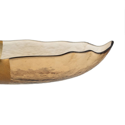 Tischdekoration Gold Glas 28 x 15,5 cm