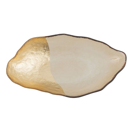 Tischdekoration Gold Glas 34 x 19 cm