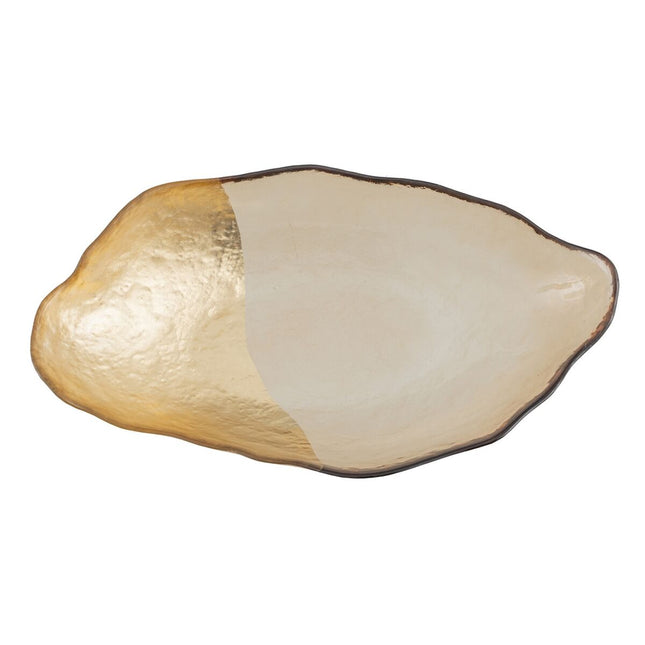 Tischdekoration Gold Glas 34 x 19 cm