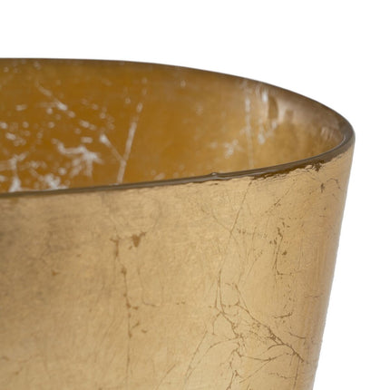 Tischdekoration Gold Glas 23,5 x 14 cm