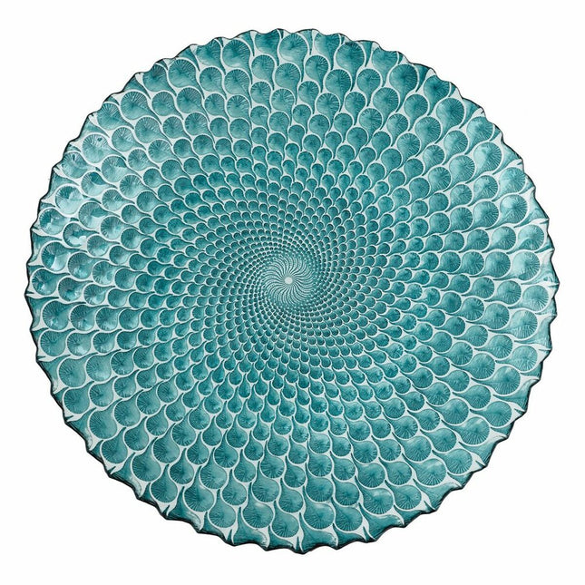 Tischdekoration Blau Glas 50 x 50 cm