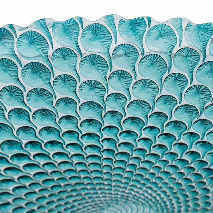 Tischdekoration Blau Glas 50 x 50 cm