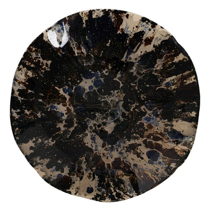 Tischdekoration Blau Braun Kristall 39 x 39 x 6,5 cm