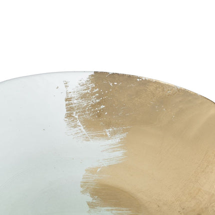 Tischdekoration Gold Kristall 29 x 29 x 5 cm