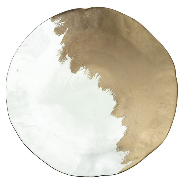 Tischdekoration Gold Kristall 39 x 39 x 6,5 cm