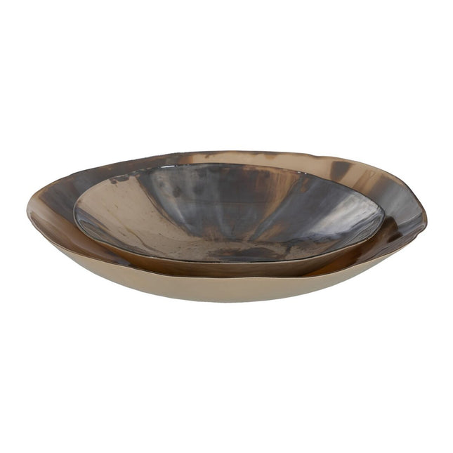 Tischdekoration Braun Creme Kristall 40 x 40 x 9 cm