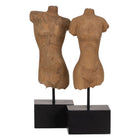 Skulptur Büste Beige 14,5 x 9 x 38,5 cm (2 Stück)