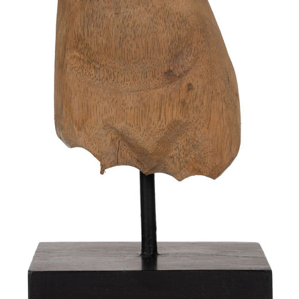 Skulptur Büste Beige 14,5 x 9 x 38,5 cm (2 Stück)