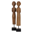 Deko-Figur natürlich Afrikaner 14,5 x 9 x 38,5 cm (2 Stück)