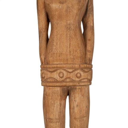 Deko-Figur natürlich Afrikaner 14 x 14 x 113 cm