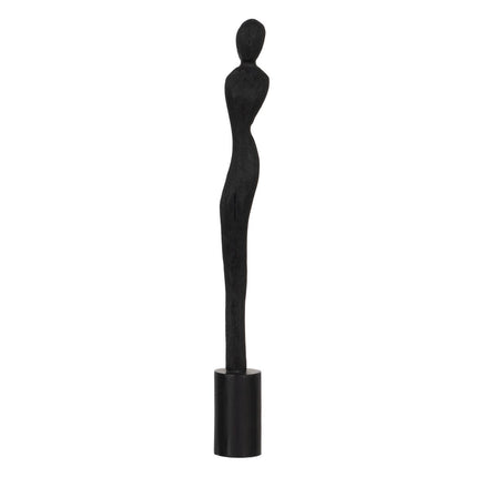 Deko-Figur Schwarz Damen 7,5 x 7,5 x 66 cm