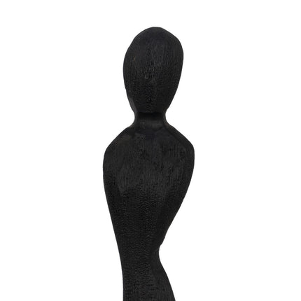 Deko-Figur Schwarz Damen 7,5 x 7,5 x 66 cm