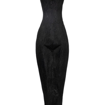 Deko-Figur Schwarz Damen 9 x 9 x 77 cm