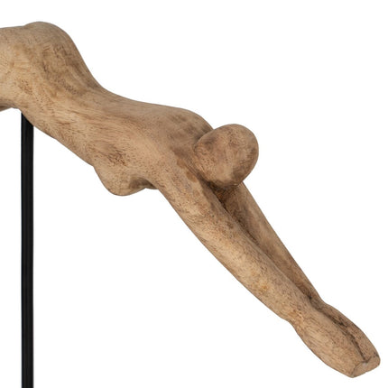 Deko-Figur natürlich Damen 52 x 9,5 x 32 cm