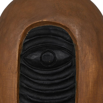 Deko-Figur Braun Maske 17,5 x 10 x 50 cm