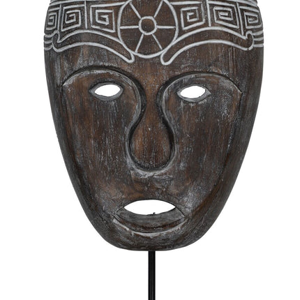 Deko-Figur Braun Maske 24 x 12 x 46 cm