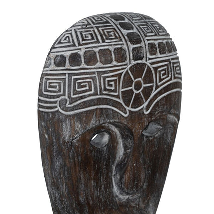 Deko-Figur Braun Maske 24 x 12 x 46 cm