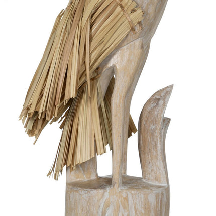 Deko-Figur Weiß natürlich Reiher 20 x 10 x 62 cm