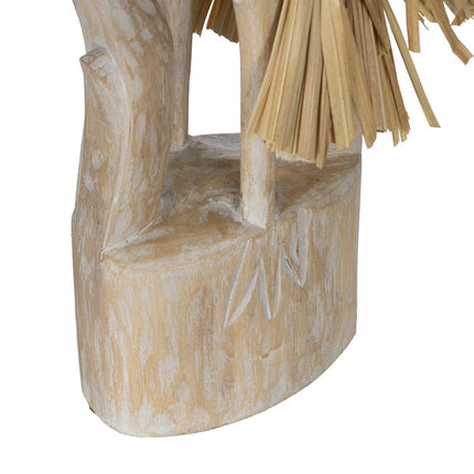Deko-Figur Weiß natürlich Reiher 20 x 10 x 62 cm