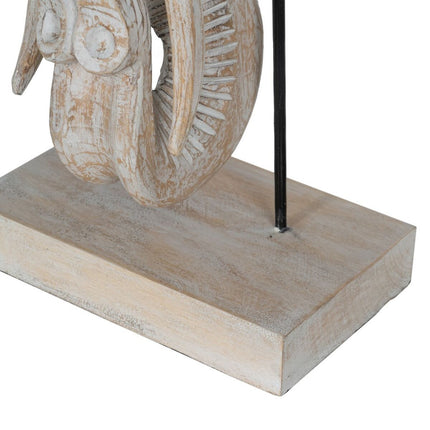 Deko-Figur Weiß Gold natürlich Elefant 44 x 16 x 57 cm