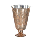 Dekorative Blume Glas Kupfer 16 x 16 x 25 cm