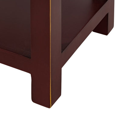 Nachttisch ORIENT Ziegelfarben Tannenholz Holz MDF 45 x 30 x 66 cm
