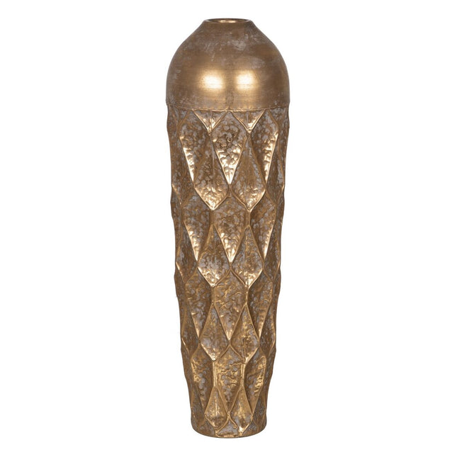 Vase Gold Eisen 25 x 25 x 85 cm