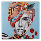 Bild Leinwand Damen 100 x 3,5 x 100 cm