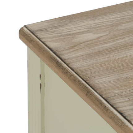 Nachttisch Beige natürlich Tannenholz DMF 45 x 35 x 65 cm
