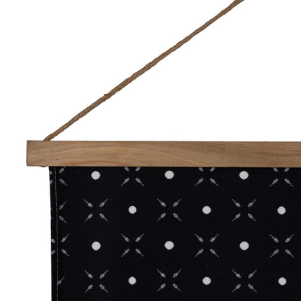 Wanddekoration Wandbehang Damen Hanf Tannenholz Stoff 125 x 1,7 x 160 cm