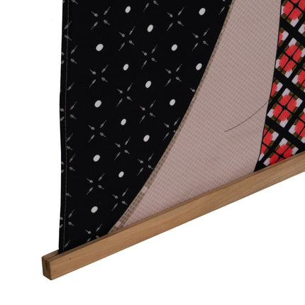 Wanddekoration Wandbehang Damen Hanf Tannenholz Stoff 125 x 1,7 x 160 cm