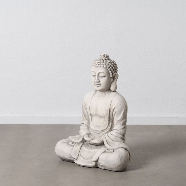 Skulptur Buddha Grau Ethnisch 61,5 x 35 x 78,5 cm