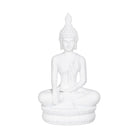 Deko-Figur Weiß Buddha 19,2 x 12 x 32,5 cm
