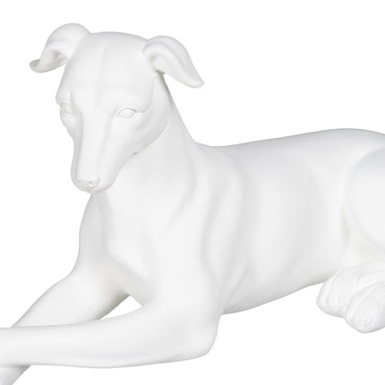 Deko-Figur Weiß Hund 18 x 12,5 x 37 cm
