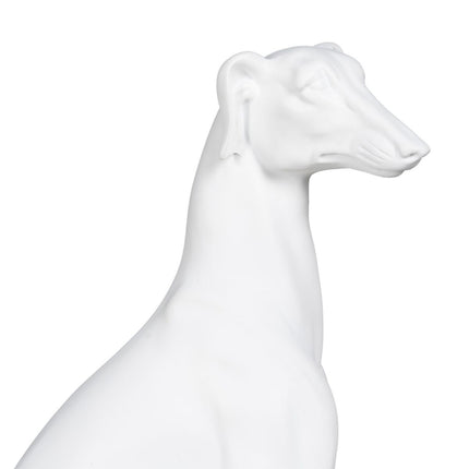 Deko-Figur Weiß Hund 19 x 12 x 37,5 cm