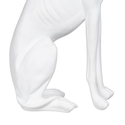 Deko-Figur Weiß Hund 19 x 12 x 37,5 cm