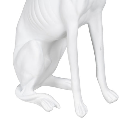Deko-Figur Weiß Hund 19 x 12 x 37,5 cm